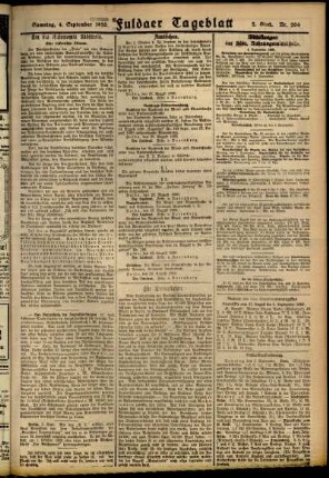 Zweite Ausgabe vom Samstag, den 04. September 1920.