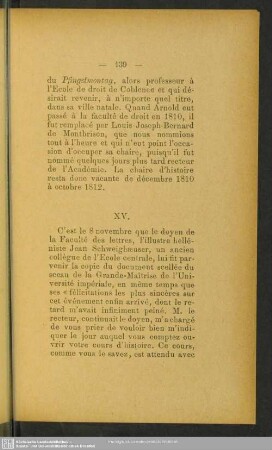 XV. [Massenet professeur d´histoire. Dernières nouvelles de sa famille (1812-1824)]