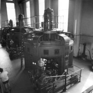 Generatoren. Um 1927/1930. Kriebstein, Altes Wasserkraftwerk der Talsperre Kriebstein