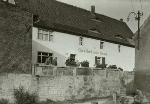 Balgstädt. Gasthof zur Rose. Straßenansicht