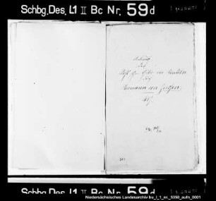 Ankauf der Postschen Güter vor Rinteln durch Hermann von Zerßen