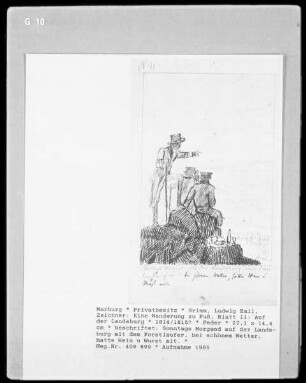 Eine Wanderung zu Fuß: Auf der Landsburg (Blatt 11)