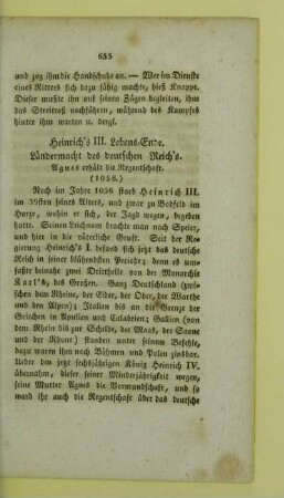 Heinrich's III. Lebens-Ende