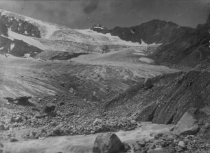 Stubaier Alpen : Blick auf die Gletscherzunge der Sulzenaualm (ca. 2191m)
