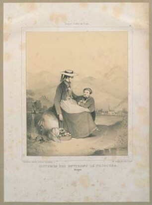 "Costumes des environs de Fribourg. Brisgau."