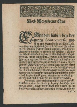 Hoch-Wolgeborner Herr