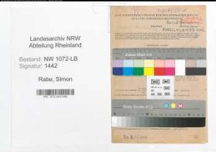 Entnazifizierung Simon Rabe , geb. 24.12.1898 (Beamter)