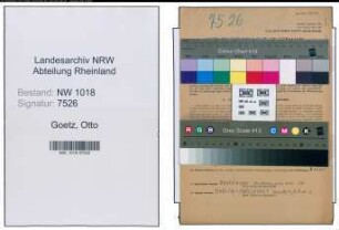 Entnazifizierung Otto Goetz , geb. 28.04.1896 (Schriftleiter)