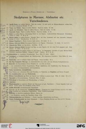Skulpturen in Marmor, Alabaster etc. Verschiedenes (Nr. 171-200)