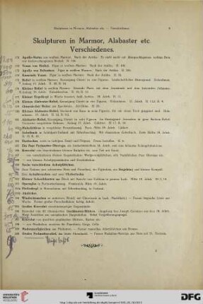 Skulpturen in Marmor, Alabaster etc. Verschiedenes (Nr. 171-200)