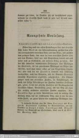 Neunzehnte Vorlesung