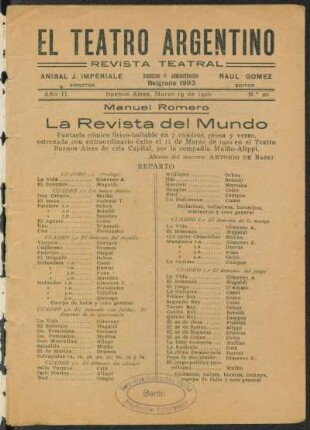 1920002000: La revista del mundo : fantasía cómico lírico-bailable en 7 cuadros, prosa y verso