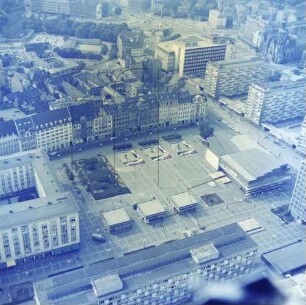 Sachsenplatz in Leipzig : Blickrichtung Nordwesten