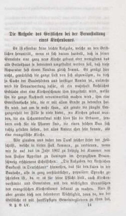 193-231 Die Aufgabe der Geistlichen bei der Veranstaltung des Kirchenbaues