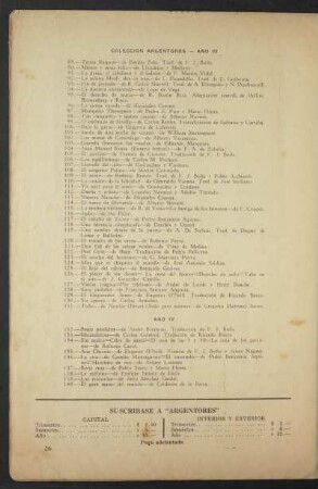 Colección Argentores - Año III [y] Año IV