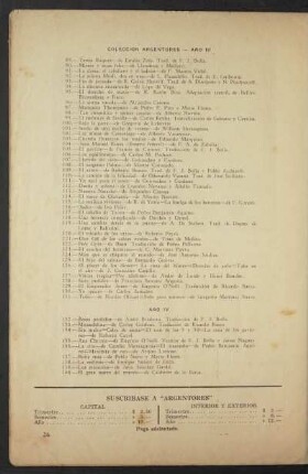 Colección Argentores - Año III [y] Año IV