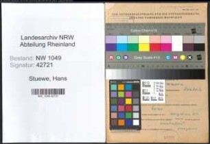 Entnazifizierung Hans Stuewe , geb. 28.03.1905 (Arbeiter)