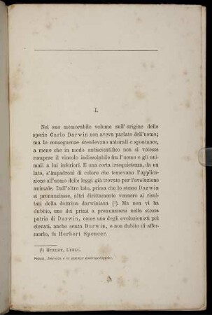 [Darwin e l' Antropologia]