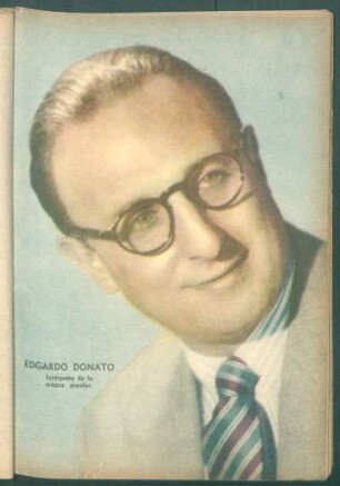 Edgardo Donato, intérprete de la música popular - [Retrato]