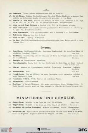 Diverses (Nr. 291-300)