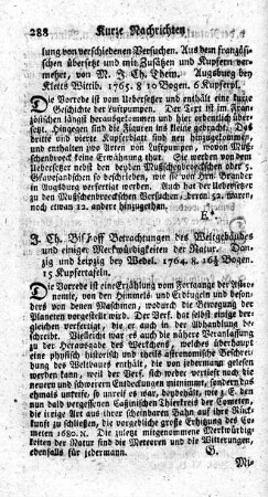 Betrachtungen des Weltgebäudes und einige Merkwürdigkeiten der Natur.