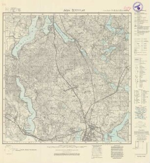 2197 (alte Nr.: 814) Arys, Meßtischblatt (4cm - Karte)