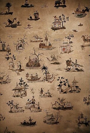 Decke mit Chinoiserien