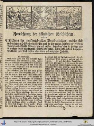 Fortsetzung der jährlichen Geschichten.