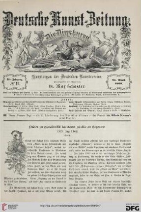 Nr. 17 (25. April 1869)