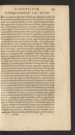 De Theologia interpretativa. Cap. XCVIII.