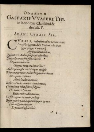 Odarium Gasparis Waseri ...