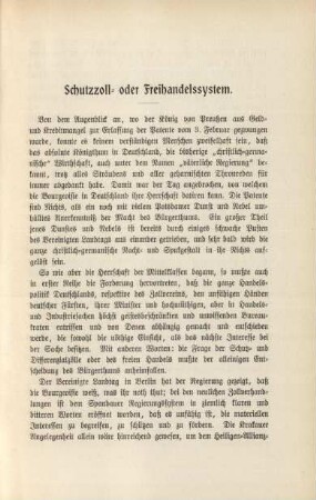 Schutzzoll- oder Freihandelssystem.