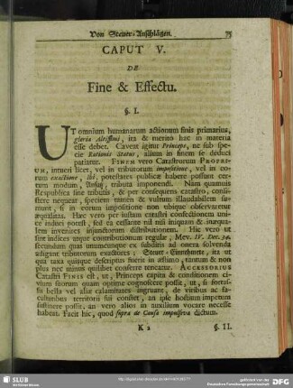 Caput V. De Fine & Effectu