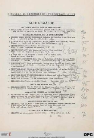 Alte Gemälde (Nr. 1-83)