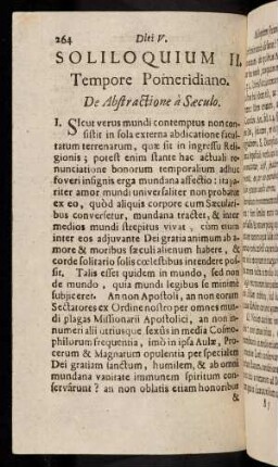 264-285, Soliloquium II