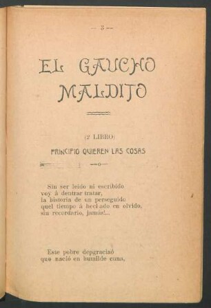 Principio quieren las cosas