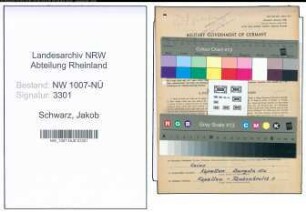 Entnazifizierung Jakob Schwarz , geb. 20.03.1902 (Dreher)