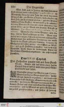 Das XVIII. Capitul