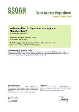 Wahlmarathon in Nigeria: erster legitimer Machtwechsel?