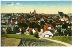 Freiberg. Blick auf Freiberg