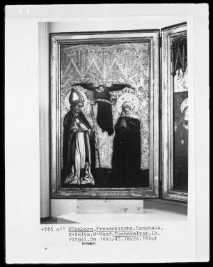 Tucheraltar — Linker Flügel mit dem Heiligen Augustinus und der Heiligen Monika