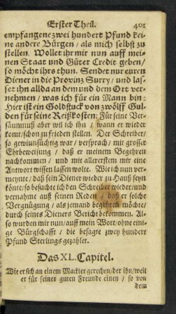 Das XL. Capitel.