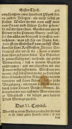 Das XL. Capitel.