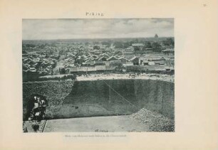 Peking. Blick vom Hatamên nach Süden in die Chinesenstadt