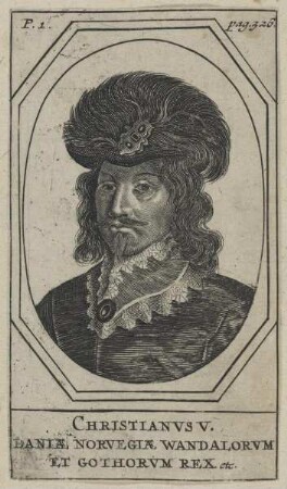 Bildnis des Christianvs V., König von Dänemark
