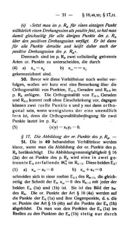 § 17. Die Abbildung der or. Punkte des p.Rn.