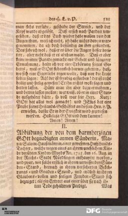 II. Erbauliches Ende einer Kindsmörderin.