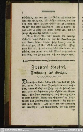 Zweytes Kapitel. Fortsetung des Vorigen