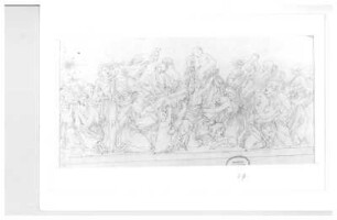 Bethlehemitischer Kindermord : Rietschel, Ernst. Bethlehemitischer Kindermord. Bleistift auf Transparentpapier (Pause); 29,2 x 48,3 cm. Privatbesitz (Nachlass des Künstlers). WVZ 271