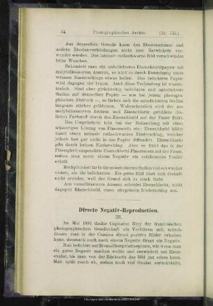 Directe Negativ-Reproduction
